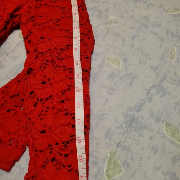 Red lacey top - Picture 8 of 8
